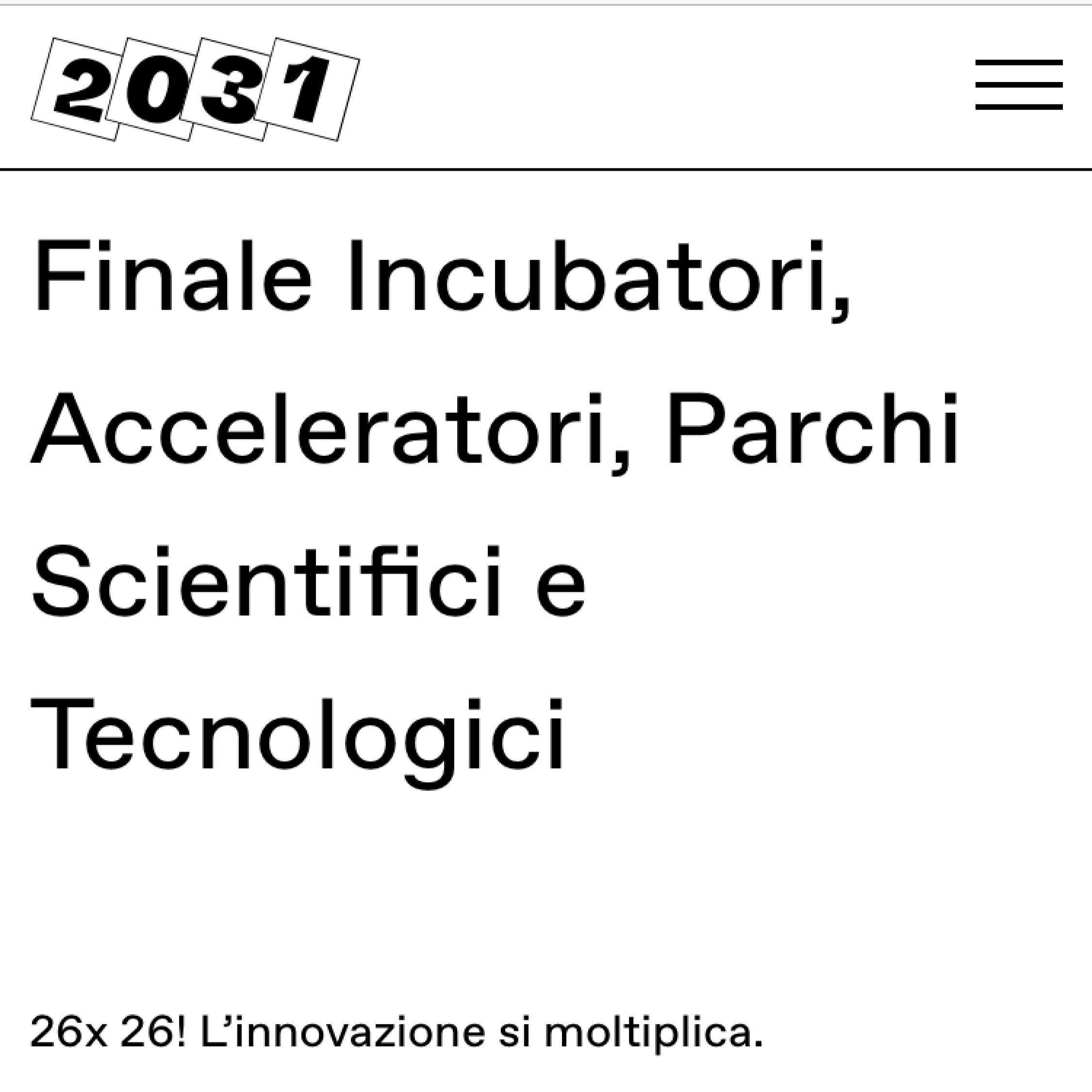 2031 - Nazena premiata alla finale incubatori, acceleratori, aprchi scientifici e tecnologici