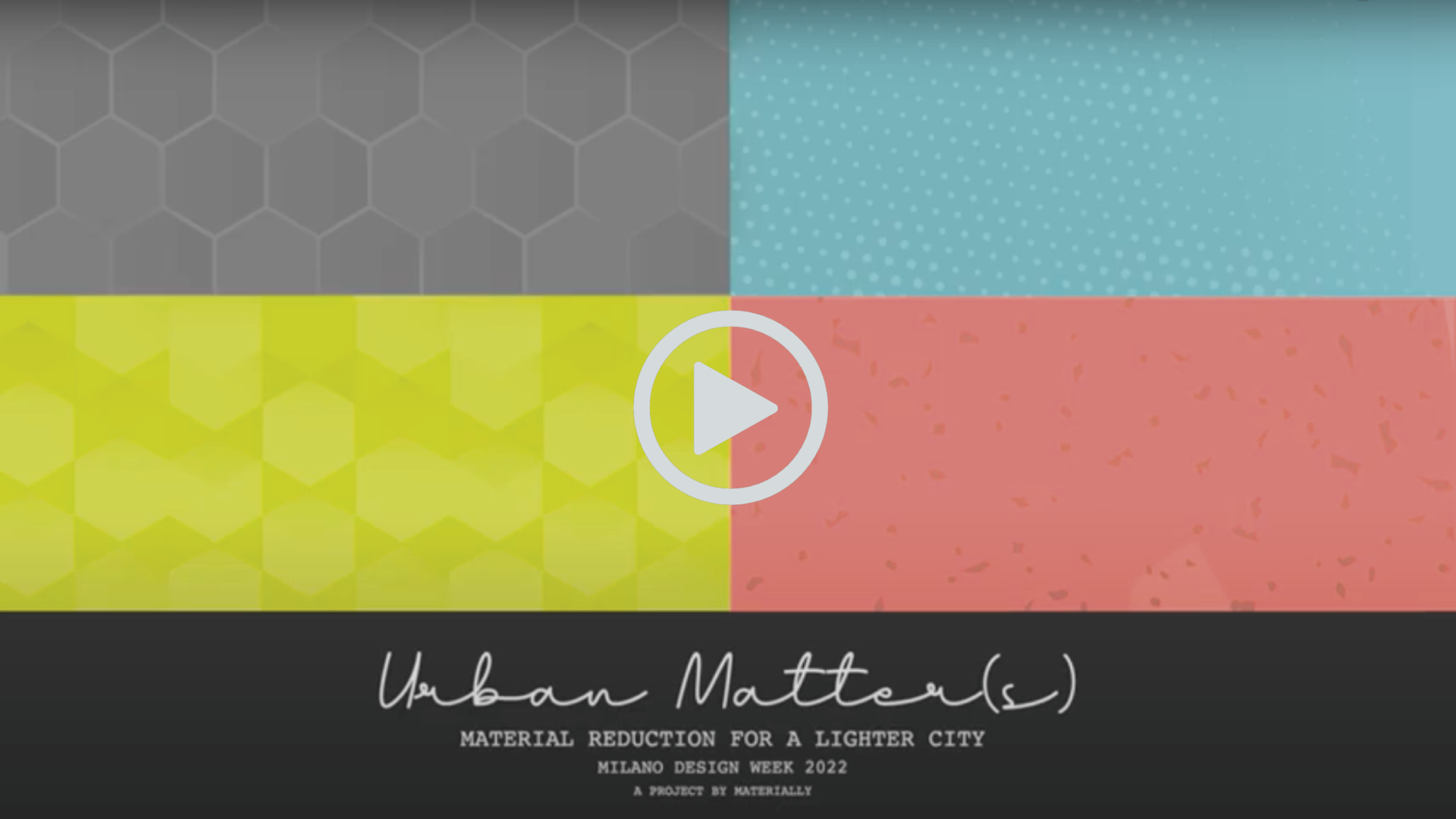 Urban Matters - esposizione NAzena Milano Design Week 2022