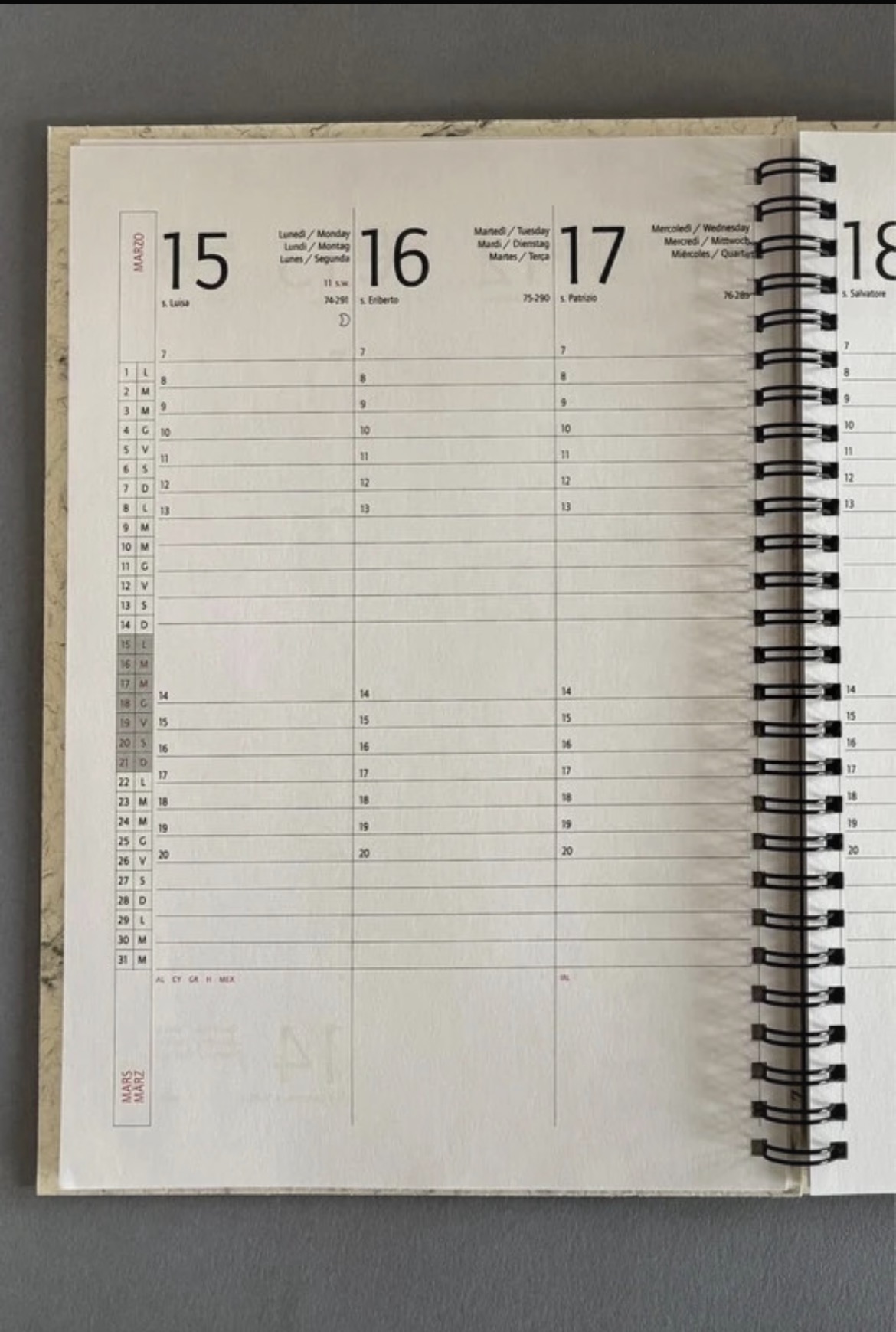 AGENDA SETTIMANALE 2027 - immagine 4